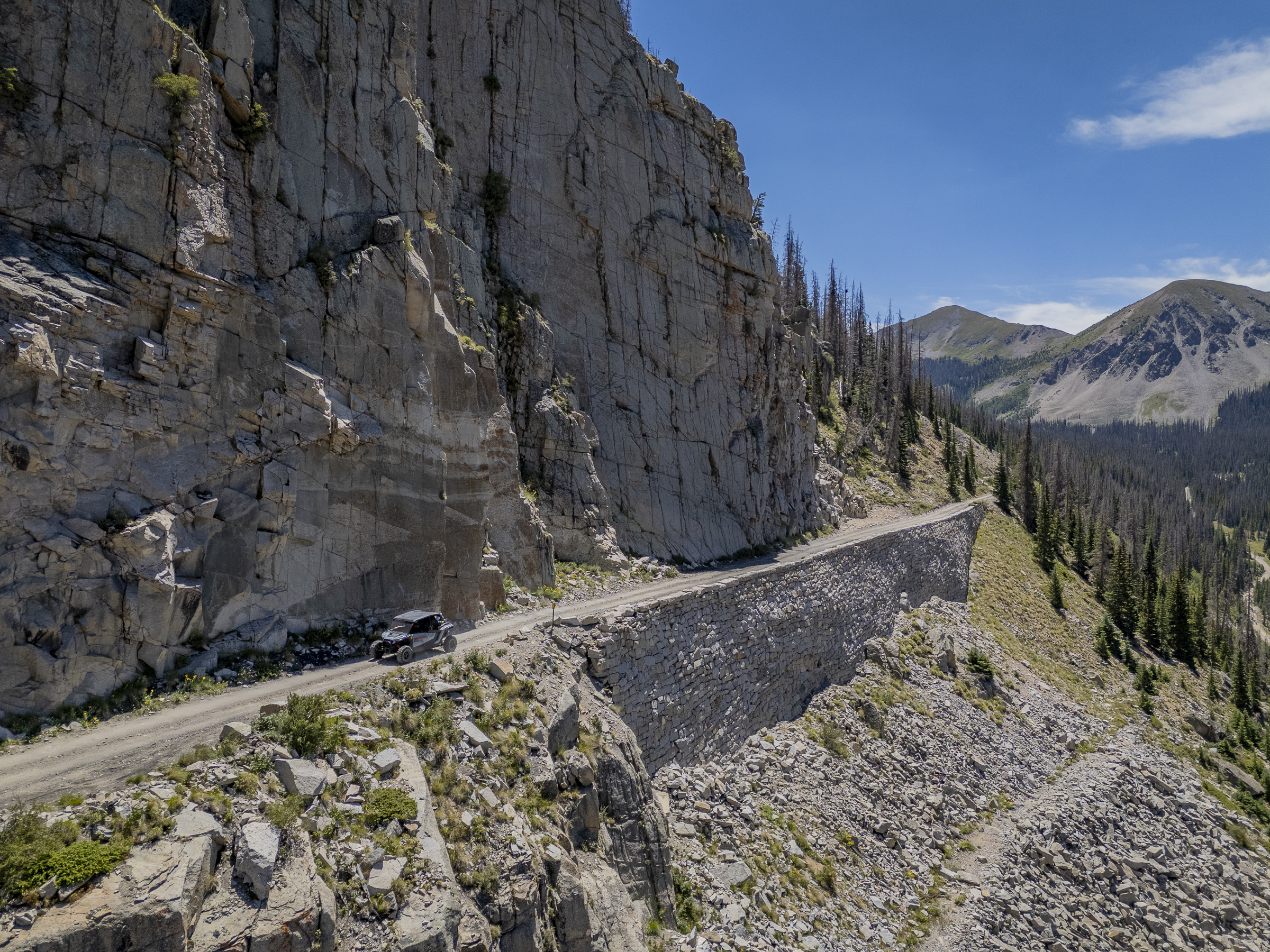 Historic railroad grade near Alpine Tunnel Colorado
